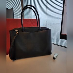 Black laptop / 3 large compartment storage bag! Target A New Day black tote bag